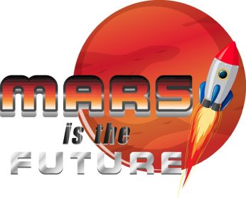 دانلود وکتور مریخ طرح لوگوی آینده کلمه است