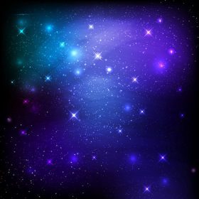 دانلود وکتور پس زمینه فضای آسمان شب با ستاره ها و کهکشان ها