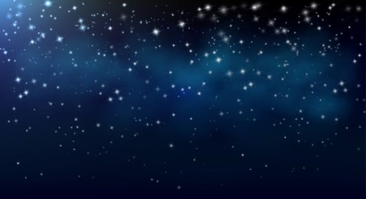دانلود وکتور آسمان شب با ستارگان و راه شیری در دوردست