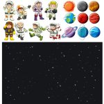 دانلود تصویر وکتور تک شاخ زیبا احاطه شده با گل