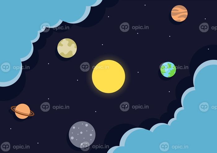 دانلود تصویر پس زمینه وکتور فضا برای کاوش در فضای بیرونی