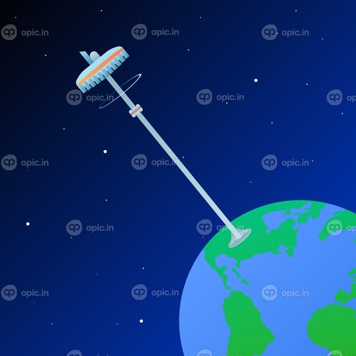 دانلود وکتور آسانسور فضایی برای هر منظوری مناسب برای برندهای وب سایت و پروژه های تصویرسازی