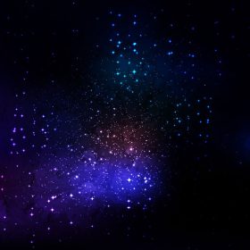 دانلود وکتور پس زمینه کهکشان فضایی با غبار ستاره ای سحابی و ستارگان درخشان درخشان
