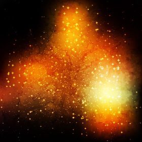 دانلود وکتور پس زمینه کهکشان فضایی با غبار ستاره ای سحابی و ستارگان درخشان درخشان