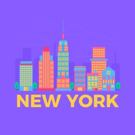دانلود مجموعه وکتور تصویر برداری ساختمان های نیویورک بهترین وکتور برای هر نوع پروژه و استفاده لذت ببرید