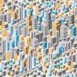 دانلود وکتور طلای انتزاعی و دایره های دینامیکی هندسی سیاه پس زمینه شکل شیب طلایی
