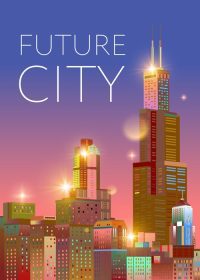 دانلود کاتالوگ طرح جلد وکتور شهر آینده وکتور تصویر