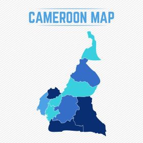 دانلود وکتور نقشه تفصیلی کامرون با شهرها