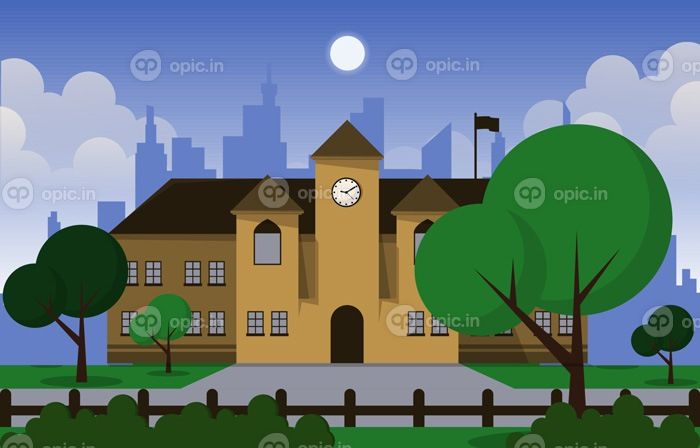 دانلود وکتور شهر ساختمان مدرسه مطالعه آموزش آموزش وکتور تصویر