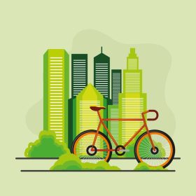 دانلود وکتور ماشین روز رایگان شهر و دوچرخه