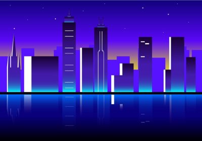 دانلود وکتور موجود در این فایل تصویری از وکتور شب ملبورن رایگان است برای تصویرسازی شهری شما