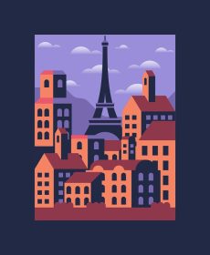 دانلود وکتور زمان آن است که این تصویر پاریس را دانلود کنید