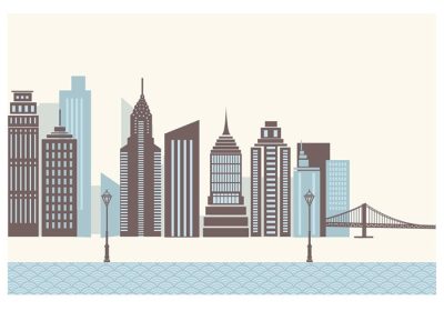 دانلود وکتور ایجاد یک منظره شهری با این آسمان خراش جدید وکتور کاغذ دیواری شهر با این وکتور تصویر زمینه شهر با موضوع مرکز شهر شما احساس خواهید کرد که در حال قدم زدن در منهتن هستید