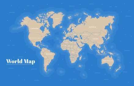 دانلود وکتور مفهوم نقشه جهان