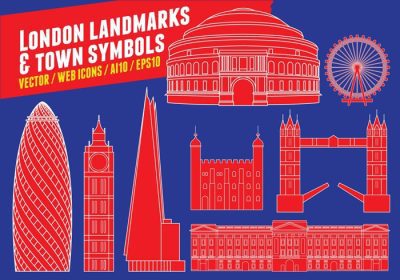 دانلود وکتور مجموعه نمادهای شهر لندن از نشانه های شهر مجموعه کامل برای هر نوع طرح دیگری به صورت لایه باز و کاملا قابل ویرایش حاوی فایل های گرافیکی ai eps و svg