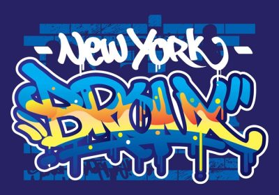 دانلود وکتور آزاد متن گرافیتی برانکس سبک هیپ هاپ شهری عالی برای پروژه شورشی شما