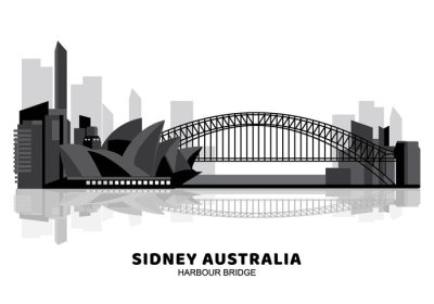 دانلود صحنه وکتور پس زمینه شبح پل بندرگاه استرالیا عالی برای پروژه شما