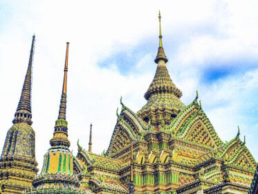 دانلود عکس بتکده عتیقه در معبد وات فو معماری تاریخی در