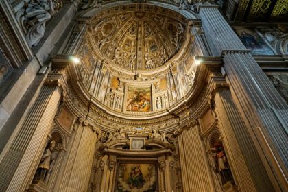 دانلود عکس برگامو لومباردی ایتالیا کلیسای جامع سنت الکساندر در