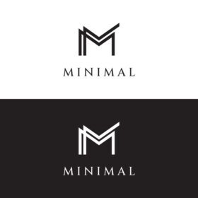 دانلود لوگوی انتزاعی قالب اولیه لوگوی حرف مینیمالیستی m