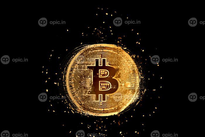 دانلود عکس بیت کوین در حال کرک شدن