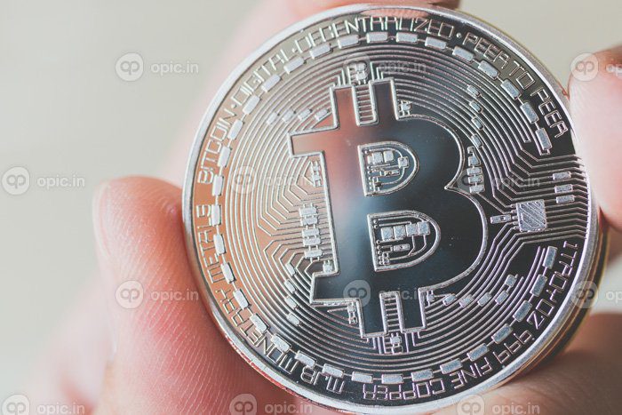دانلود عکس مفهوم ارز دیجیتال سکه بیت کوین