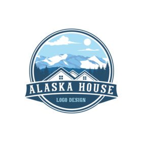 دانلود لوگو وکتور طراحی لوگو خانه قدیمی آلاسکا