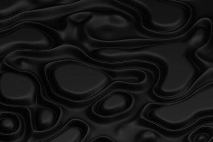 دانلود عکس پس زمینه منحنی سیاه با تصویر سه بعدی تاهای حجمی