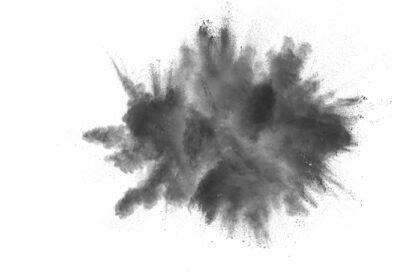دانلود عکس انفجار پودر سیاه ذرات ذغال سنگ