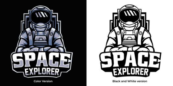 دانلود لوگو طراحی لوگوی فضانورد طلسم بازی esport