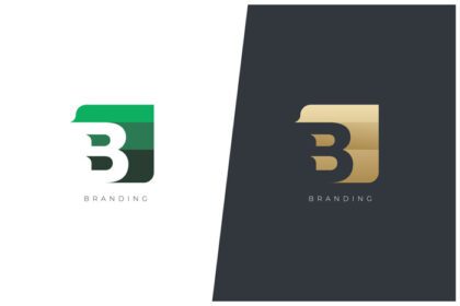 دانلود لوگو b حرف آرم نماد وکتور مفهوم علامت تجاری جهانی ب