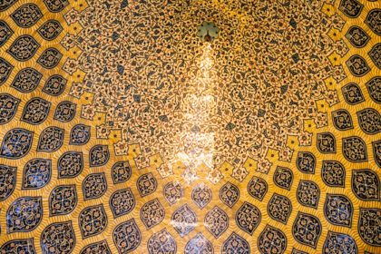 دانلود عکس سقف زیبای داخلی اصفهان زینتی
