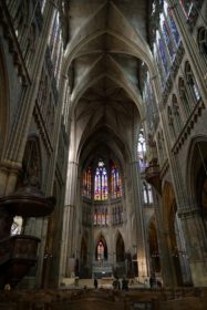 دانلود عکس متز فرانسه نمای داخلی کلیسای جامع سنت اتین