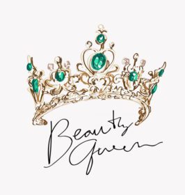 دانلود شعار ملکه زیبایی با تصویر کارتونی تاج زیبایی
