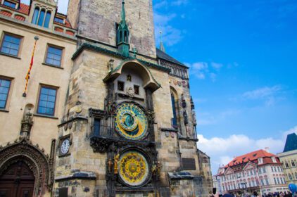 دانلود عکس تالار شهر قدیمی و ساعت نجومی پراگ جمهوری چک