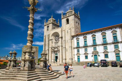 دانلود عکس خیابان های پورتو در مرکز شهر تاریخی پرتغال