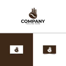 دانلود قالب طراحی لوگو قهوه شهر لوگو