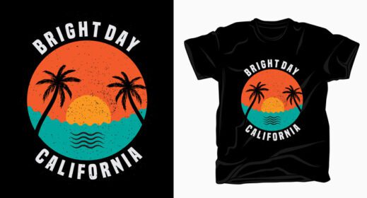 دانلود تایپوگرافی روز روشن کالیفرنیا برای طرح تی شرت