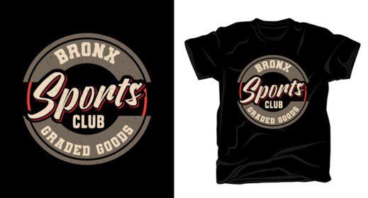 دانلود طرح تی شرت تایپوگرافی باشگاه ورزشی برانکس