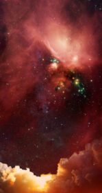 دانلود عکس عناصر پس زمینه فضای قرمز این تصویر مبله شده توسط ناسا