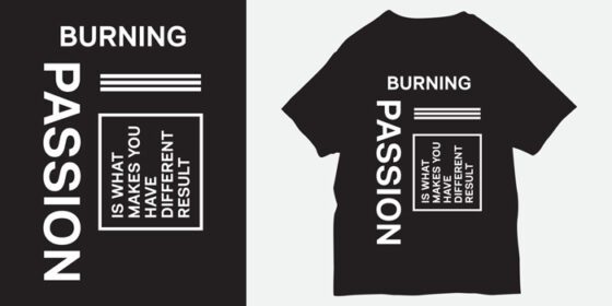 دانلود شعار burning passion برای چاپ تی شرت