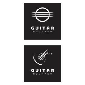 دانلود آرم متقابل گیتار گروه موسیقی نشان تمبر طراحی لوگو قدیمی یکپارچهسازی با سیستمعامل