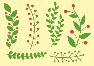 دانلود وکتور یک تصویر برداری رایگان از چند عنصر گل و گیاه مناسب برای پروژه شما.