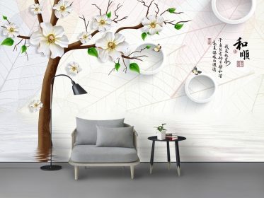 دانلود کاغذ دیواری طرح ساده دیوار پس زمینه گل زیبا مدرن