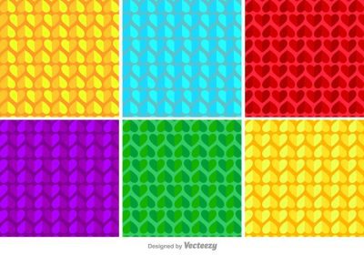 دانلود وکتور مجموعه ای رنگارنگ از قلب های d مینیمال و هندسی برای هر نوع استفاده از طراحی پس زمینه
