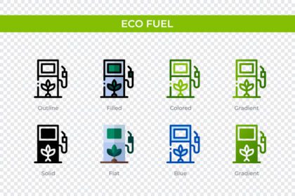 دانلود لوگو آیکون سوخت سازگار با محیط زیست به سبک های مختلف آیکون های وکتور سوخت سازگار با محیط زیست