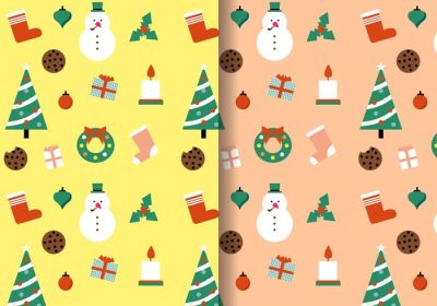 دانلود وکتور الگوهای بدون درز رایگان برخی از عناصر کریسمس که برای پروژه شما مناسب است امیدوارم از آن لذت ببرید