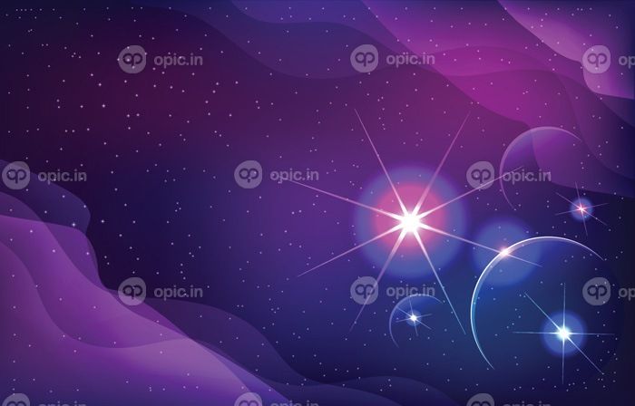 دانلود وکتور پس زمینه فضای رنگارنگ انتزاعی کهکشان