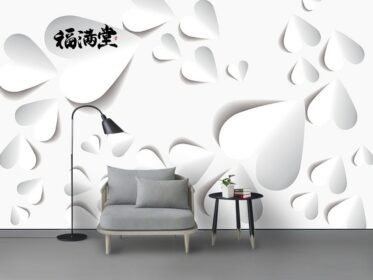دانلود طرح کاغذ دیواری مد فومانتانگ مهره گل پروانه دیوار جواهرات