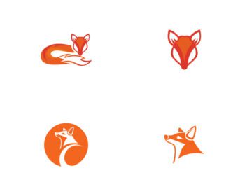 دانلود قالب وکتور logo fox